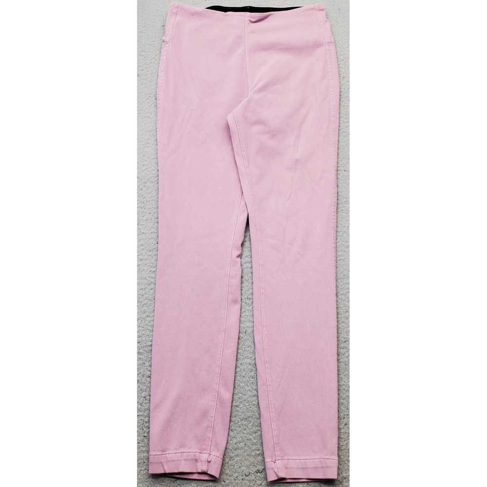 Lysse Ankle Pants Womens M Pink Stretch Skinny Slim Fit High-Waisted Pull-On